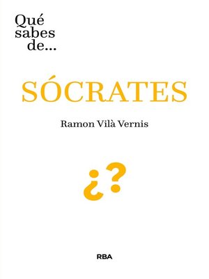 cover image of Qué sabes de... SÓCRATES